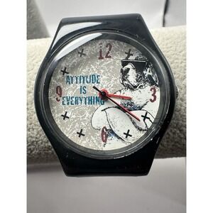 Big Dogs Watch Attitude Is Everything‎ New Battery 34MM 8" A64